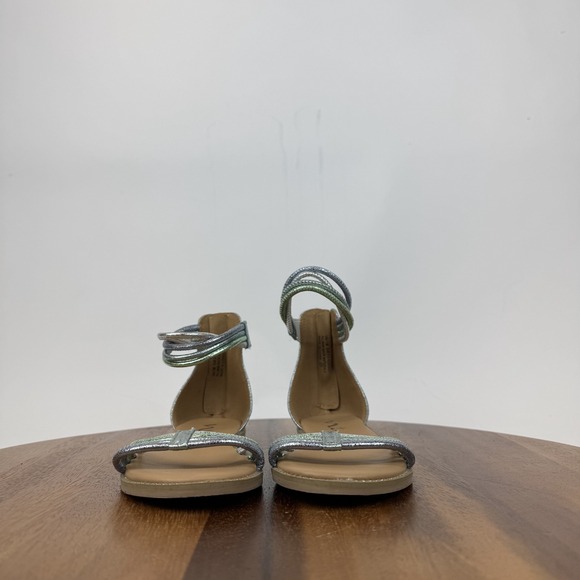 Big Kids Girls Nina Brianna Blue Metallic Strappy Casual Sandals Size 1 Y GUC - Picture 2 of 7